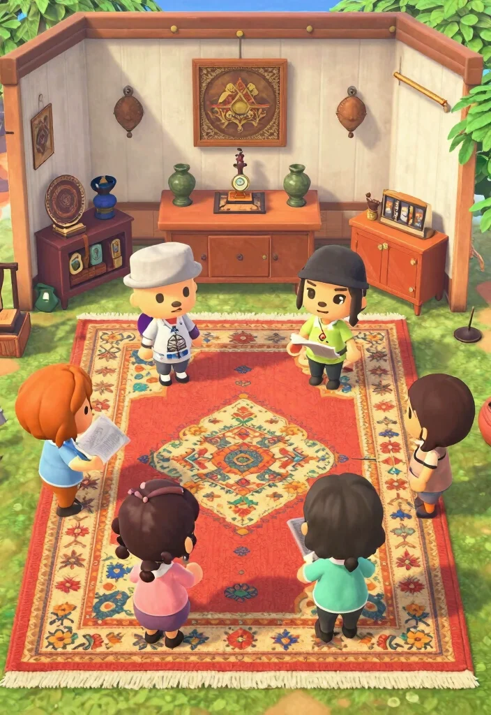14 ACNH Rug Code Ideas to Level Up Your Island - 13. Cultural Heritage 1