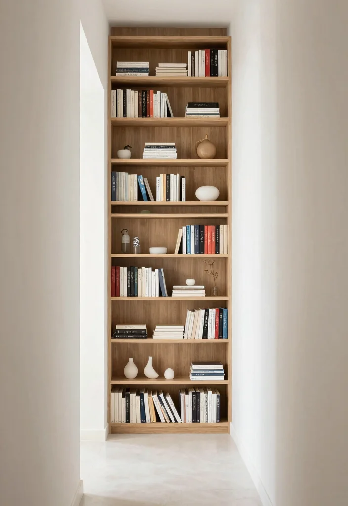 14 Entryway Bookshelf Ideas That Make a Great First Impression - 11. Smart Use of Vertical Space 1