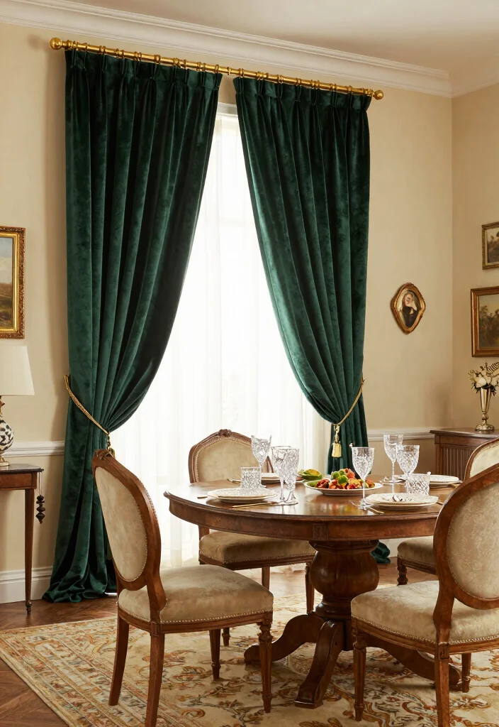 14 Forest Green Curtains Ideas With Rich Elegance 1 14 Forest Green Curtains Ideas With Rich Elegance - 1. Luxurious Velvet Elegance 1