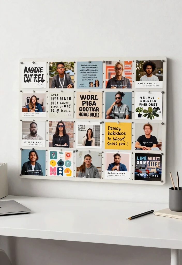 14 Pegboard Desk Setup Ideas That Stay Organized 52 14 Pegboard Desk Setup Ideas That Stay Organized - 12. Personalized Inspo Board 1