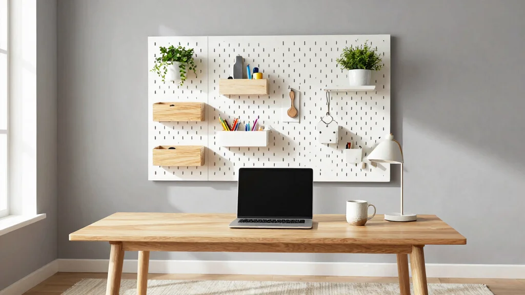 14 Pegboard Desk Setup Ideas That Stay Organized