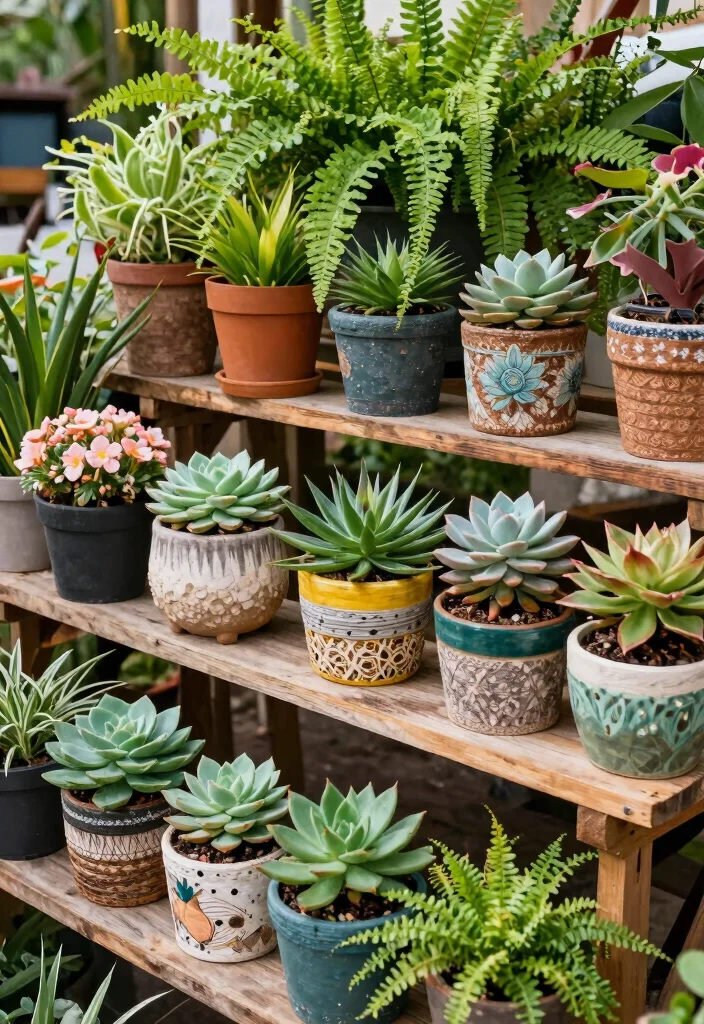 14 Stand Feira Criativo Ideas That Draw a Crowd 24 14 Stand Feira Criativo Ideas That Draw a Crowd - 4. Potted Plant Displays 1