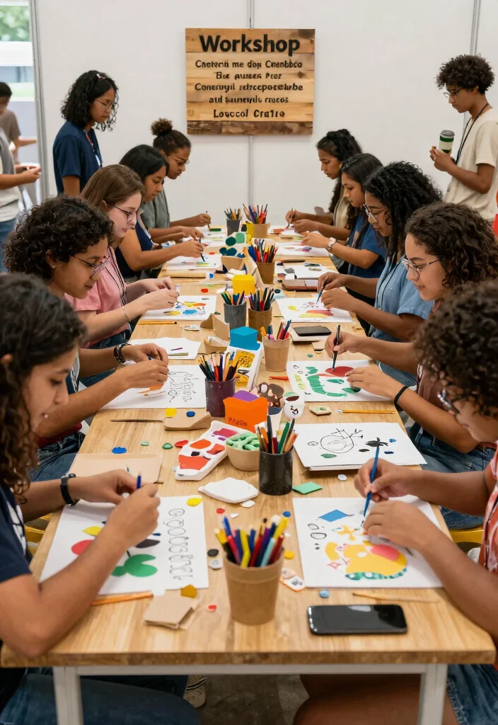 14 Stand Feira Criativo Ideas That Draw a Crowd 35 14 Stand Feira Criativo Ideas That Draw a Crowd - 5. Recycled Craft Workshops 1