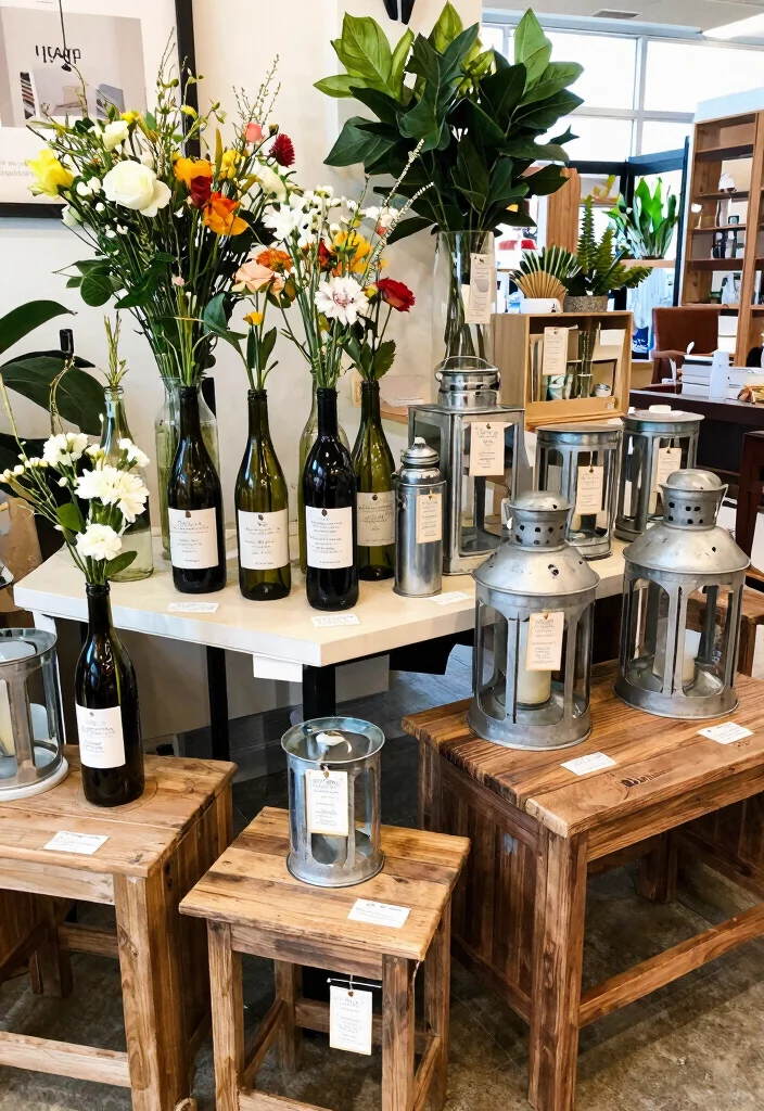 14 Stand Feira Criativo Ideas That Draw a Crowd 36 14 Stand Feira Criativo Ideas That Draw a Crowd - 6. Upcycled Decor Items 1