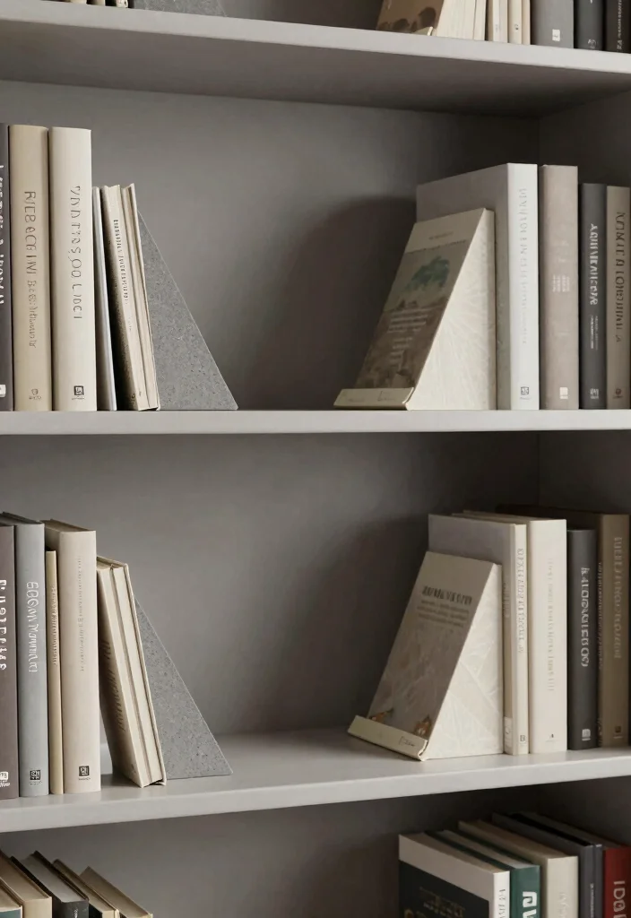 15 Bookshelf With Books Ideas That Look Effortlessly Styled - 6. Unique Bookends 1