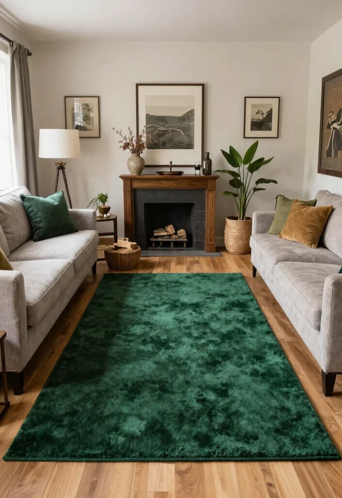 15 Dark Green Rug Living Room Ideas With Moody Charm - Conclusion 1