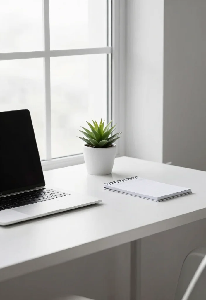 15 Desk Setup Window Ideas With Natural Light Vibes 55 15 Desk Setup Window Ideas With Natural Light Vibes - 15. Keep It Simple 1