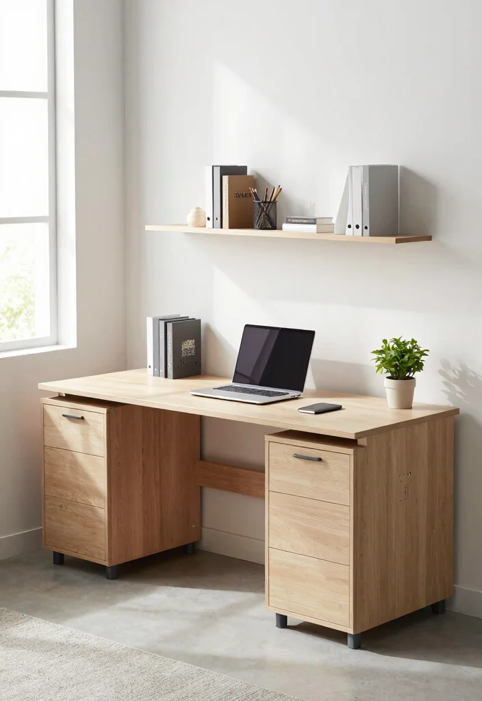 15 Desk Setup Window Ideas With Natural Light Vibes 14 15 Desk Setup Window Ideas With Natural Light Vibes - 4. Utilize Multi-Functional Furniture 1