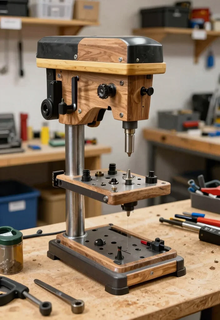 15 Drill Press Stand Ideas That Organize Your Workshop - 7. Customizable Drill Press Stand 1