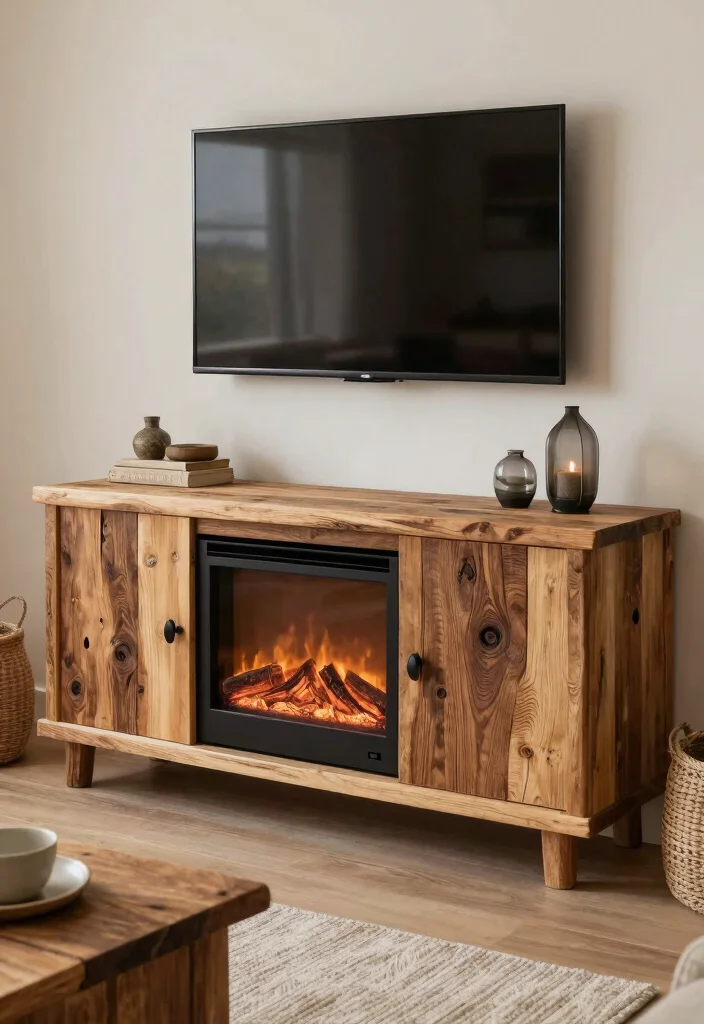 15 Fireplace TV Stand 2026 Trending Ideas That Look Cozy & Chic - 12. Eco-Friendly Choices 1