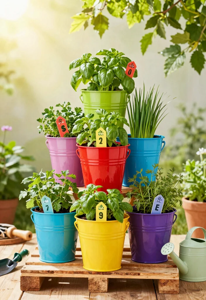 15 Five Gallon Bucket Garden Stand Ideas That Are Genius 1 15 Five Gallon Bucket Garden Stand Ideas That Are Genius - 1. Stacked Herb Garden Stand 1