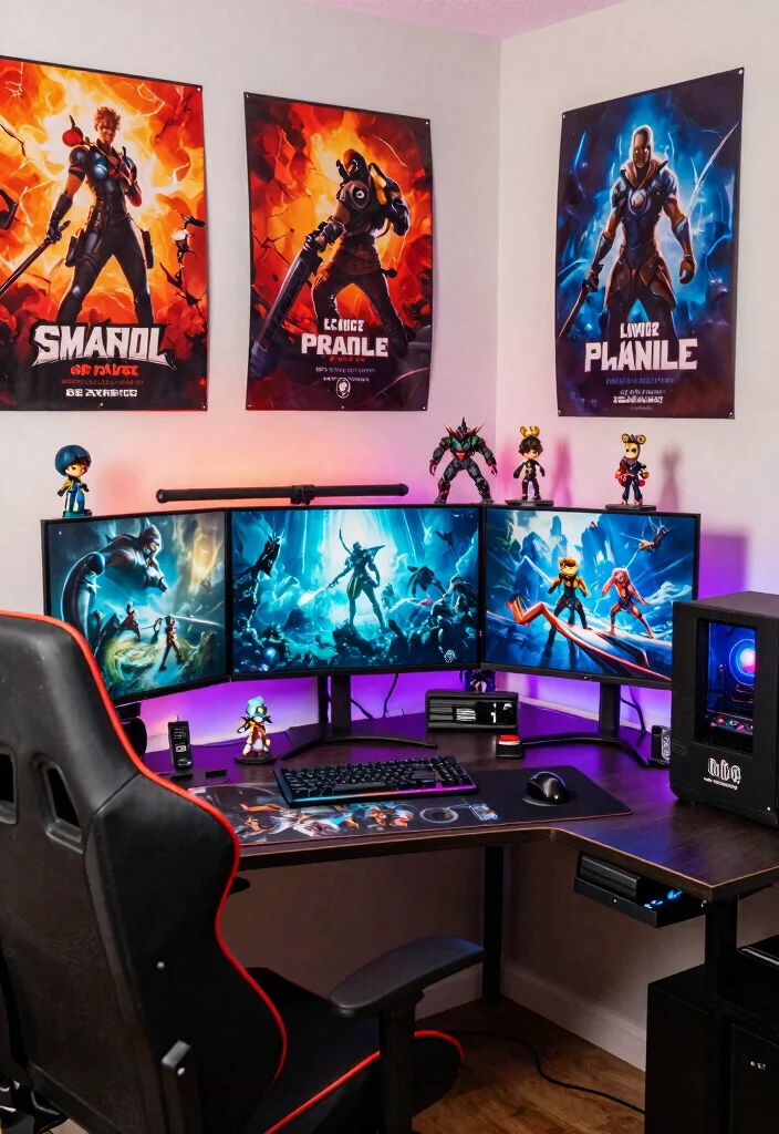 15 Gamer Desk Setup Ideas That Look Epic 65 15 Gamer Desk Setup Ideas That Look Epic - 15. Personalized Themed Setup 1