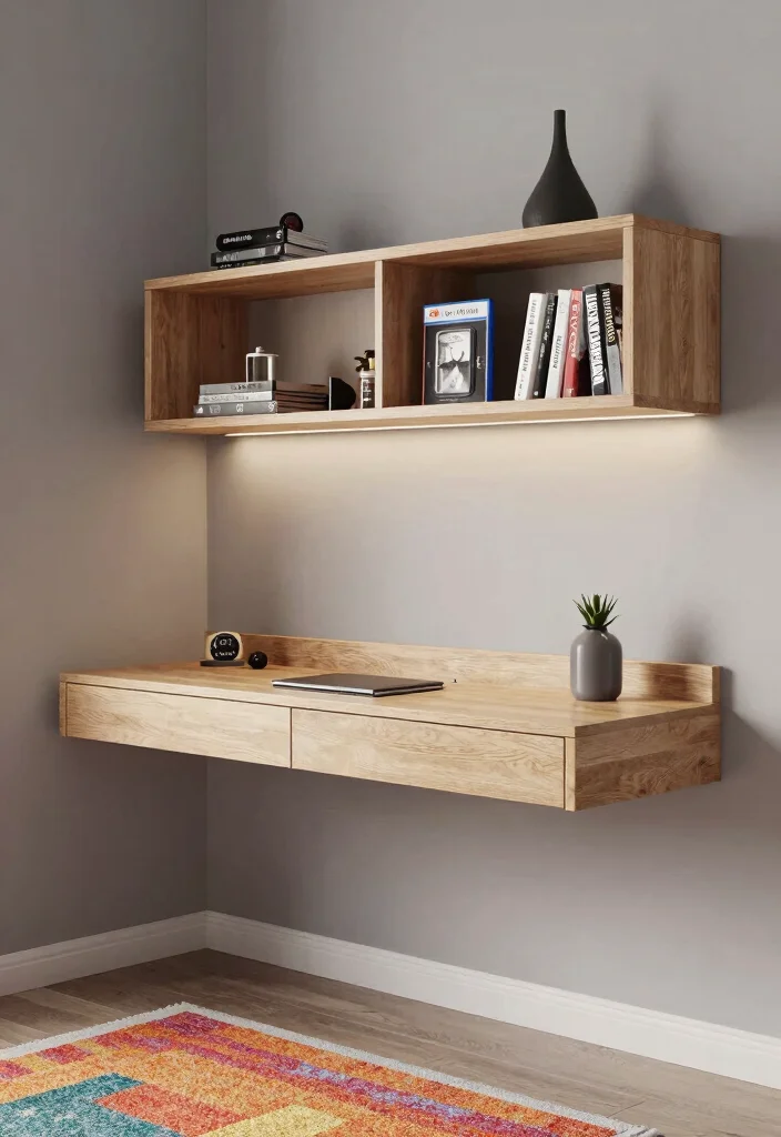 15 Gamer Desk Setup Ideas That Look Epic 15 15 Gamer Desk Setup Ideas That Look Epic - 5. Functional Floating Desk 1