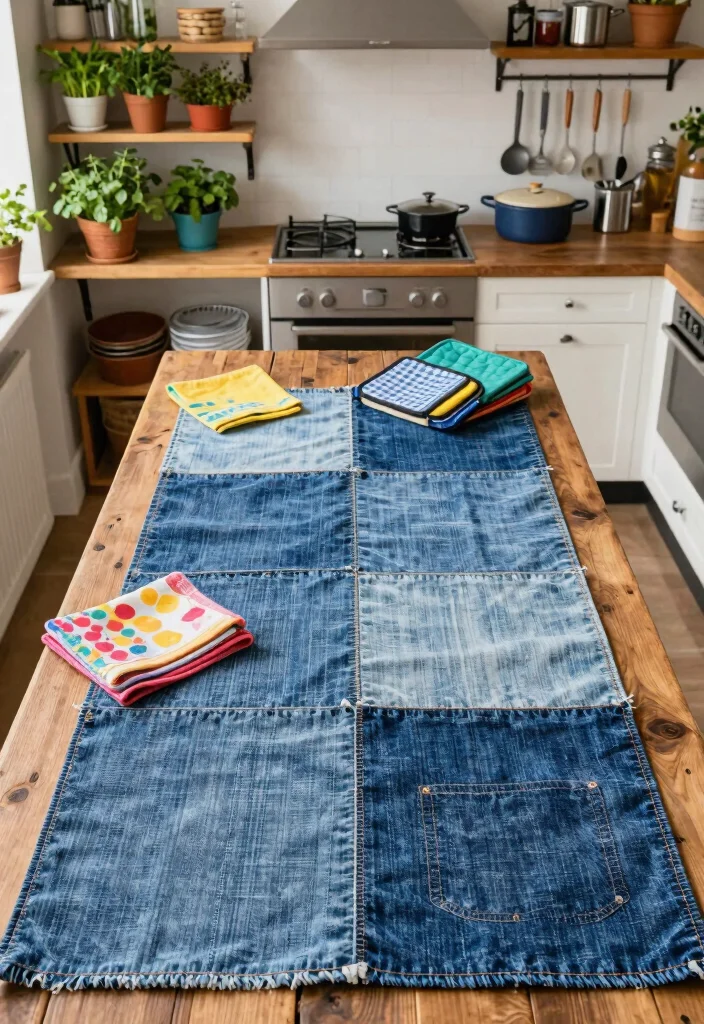 15 Kitchen Rug 2026 Trending Ideas That Add Style & Comfort 18 15 Kitchen Rug 2026 Trending Ideas That Add Style & Comfort - 4. Upcycled Denim Rugs 1
