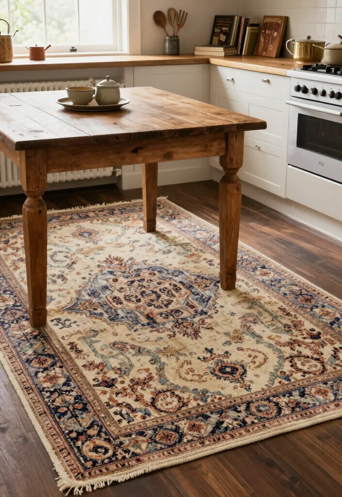15 Kitchen Rug 2026 Trending Ideas That Add Style & Comfort 32 15 Kitchen Rug 2026 Trending Ideas That Add Style & Comfort - 8. Vintage-Inspired Rugs 1