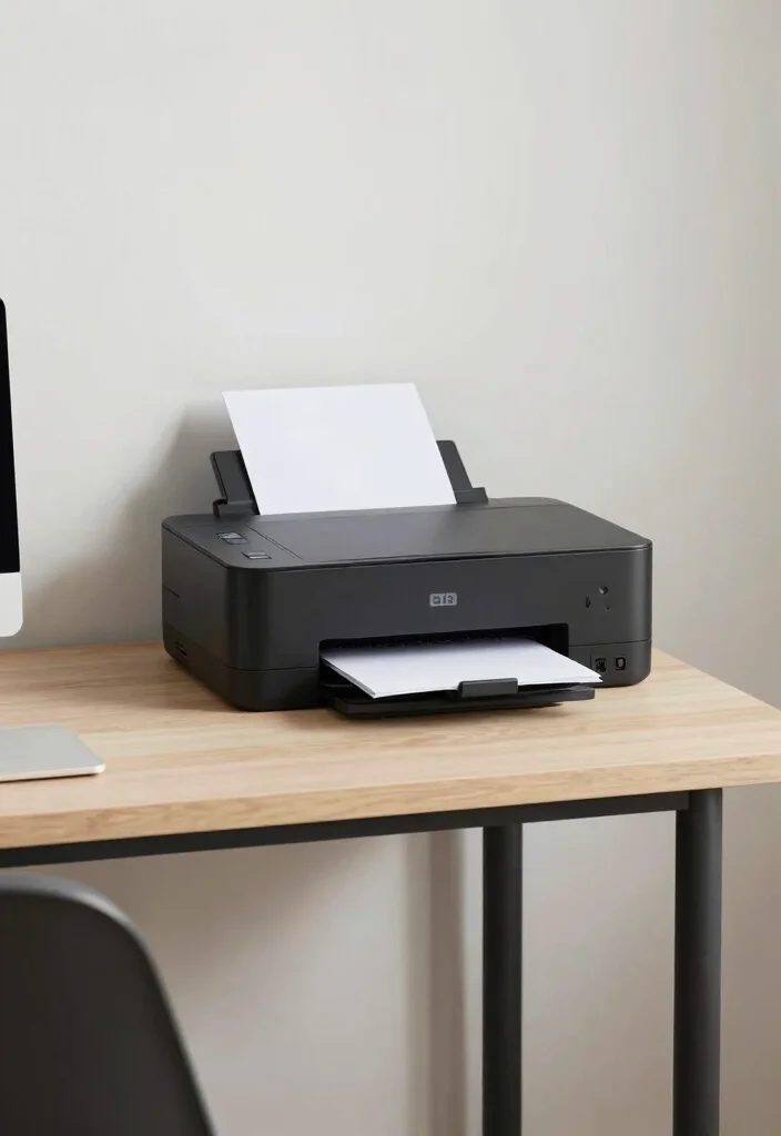 15 Printer Stand Ideas That Keep Your Office Tidy 44 15 Printer Stand Ideas That Keep Your Office Tidy - 14. Minimalist Side Table Stand 1