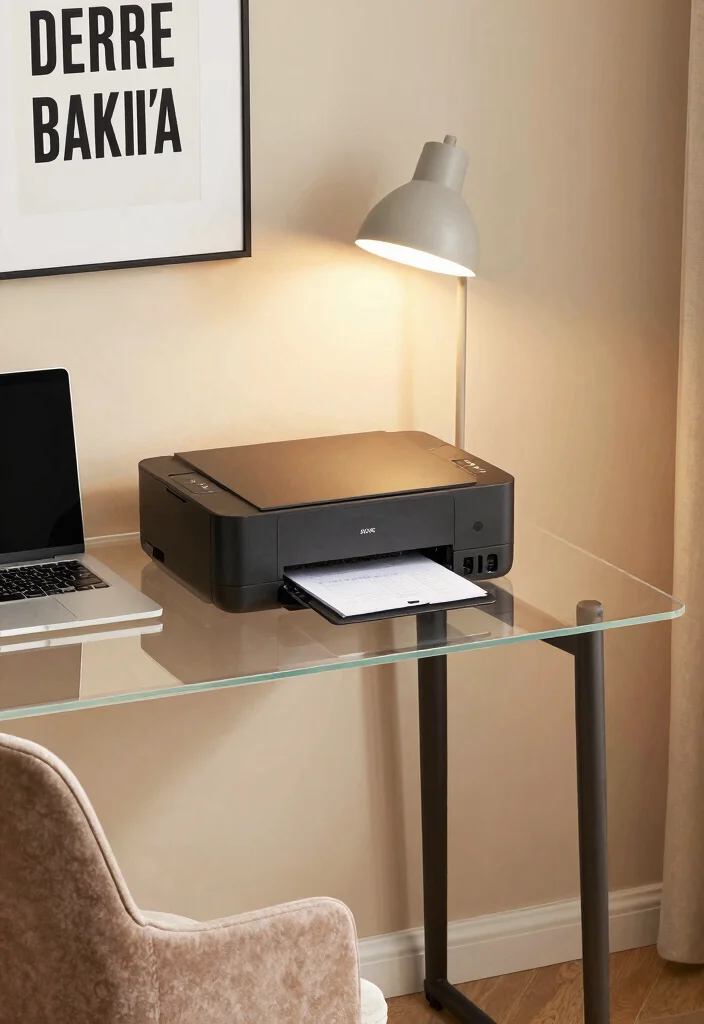 15 Printer Stand Ideas That Keep Your Office Tidy 4 15 Printer Stand Ideas That Keep Your Office Tidy - 4. Multifunctional Desk with Printer Storage 1