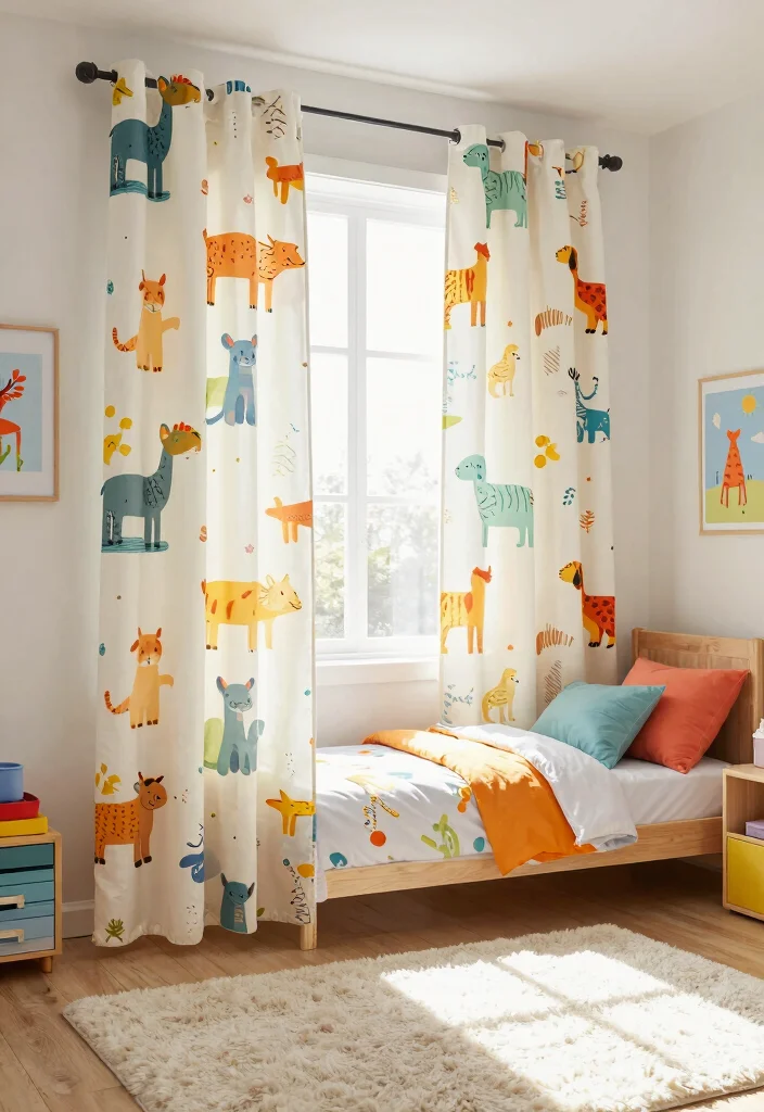 16 Block Print Curtains Ideas With Artistic Flair - 12. Kids’ Dreamland 1