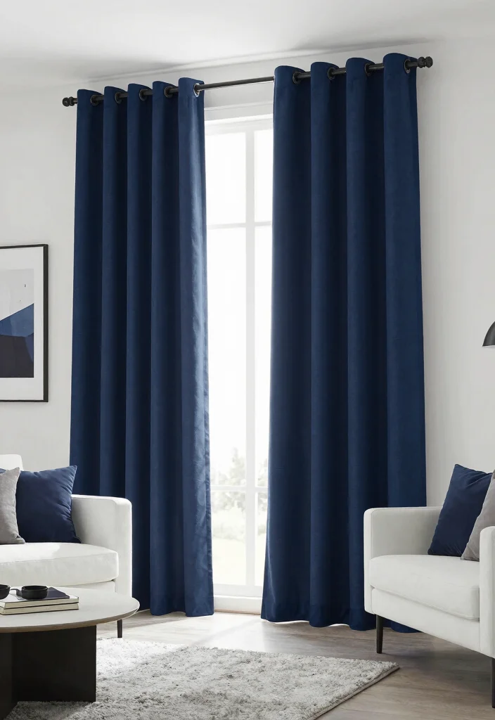 16 Block Print Curtains Ideas With Artistic Flair - 4. Monochrome Magic 1