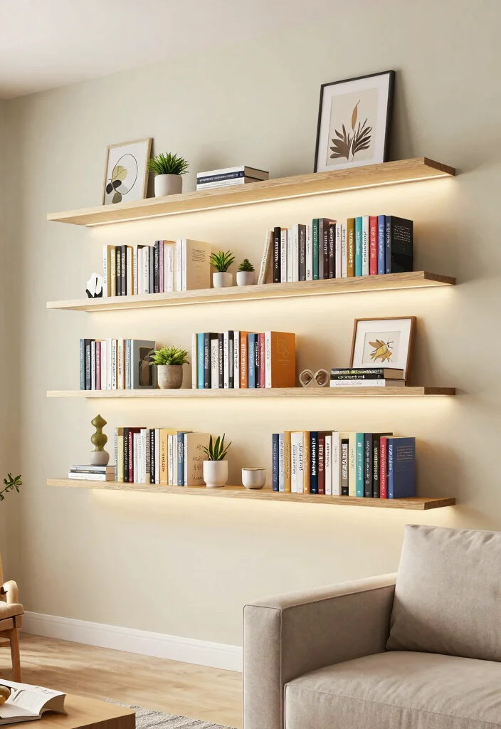 16 Bookshelf Storage Ideas That Maximize Every Inch 1 16 Bookshelf Storage Ideas That Maximize Every Inch - 1. Floating Shelves for Minimalist Charm 1