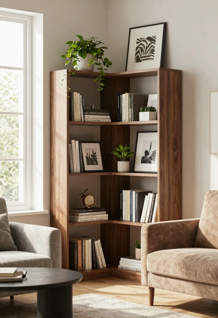 16 Bookshelf Storage Ideas That Maximize Every Inch 15 16 Bookshelf Storage Ideas That Maximize Every Inch - 5. Corner Shelves for Unused Spaces 1