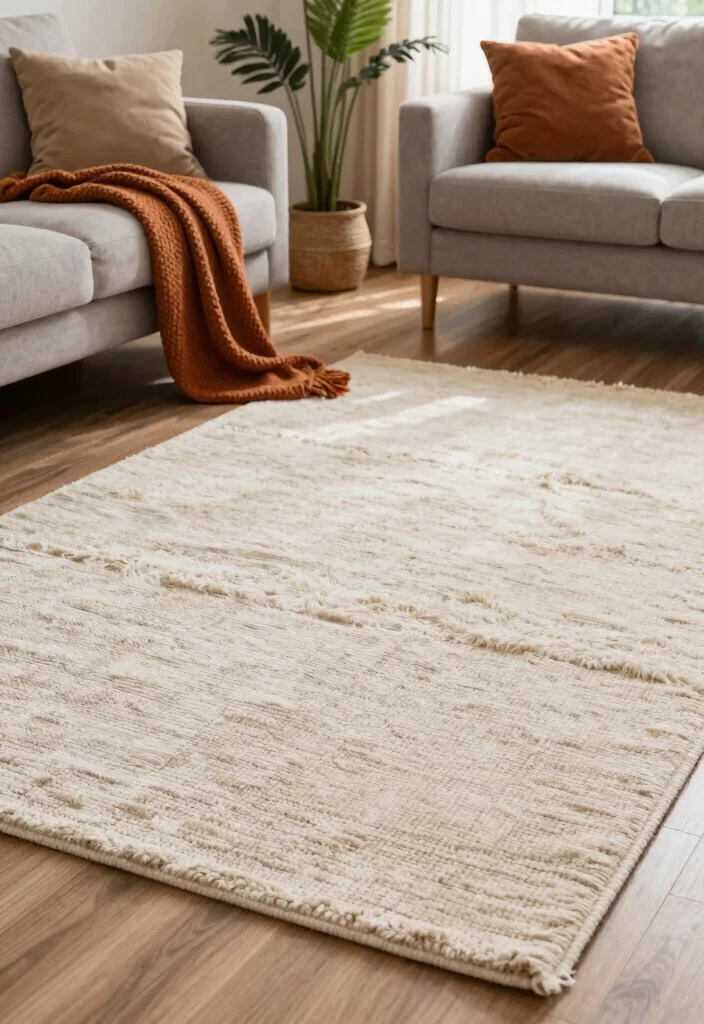 16 Double Rug Living Room Ideas That Layer Beautifully 30 16 Double Rug Living Room Ideas That Layer Beautifully - 10. Layering for Seasonal Changes 1