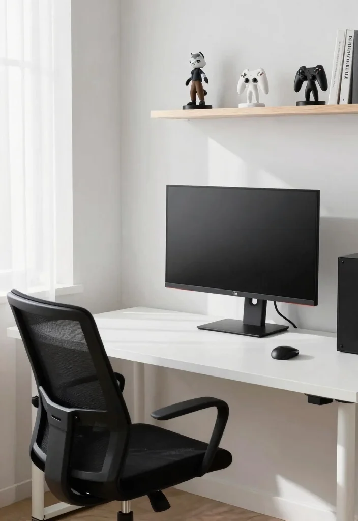 16 Gaming PC Desk Setup Ideas That Feel Powerful - 1. The Ultimate Minimalist Setup 1