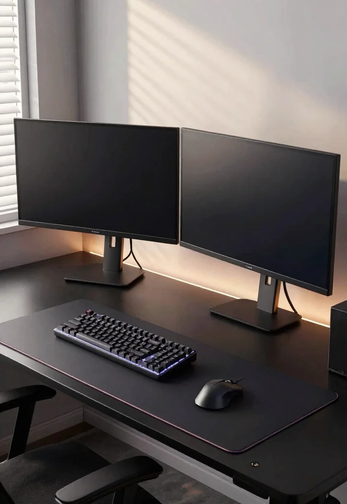 16 Gaming PC Desk Setup Ideas That Feel Powerful - 2. Dual Monitor Delight 1