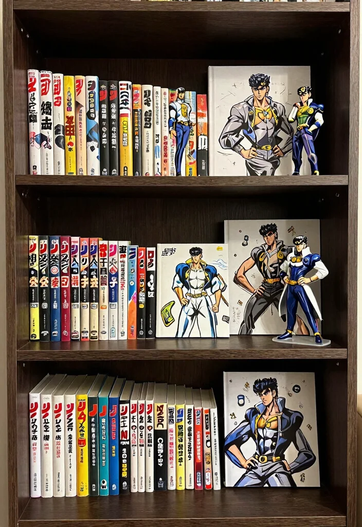 16 JoJo Stand Pose Ideas Fans Will Love 56 16 JoJo Stand Pose Ideas Fans Will Love - 14. Stand Pose Themed Bookshelves 1