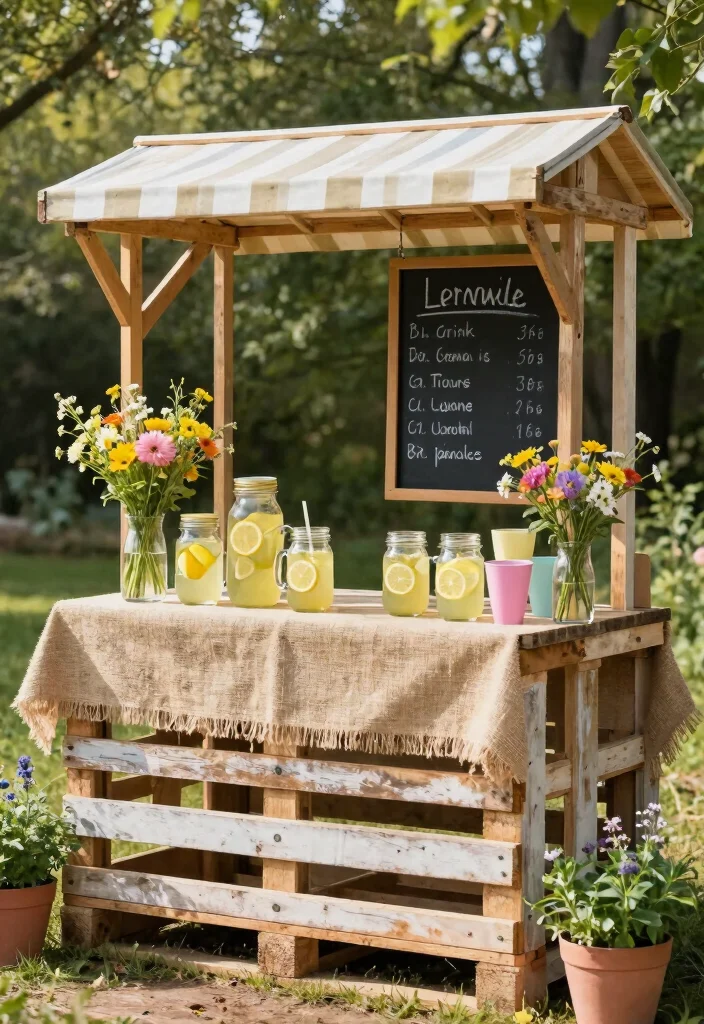 16 Lemonade Stand Photo Shoot Ideas With Cute Vibes - 1. Rustic Vintage Lemonade Stand 1