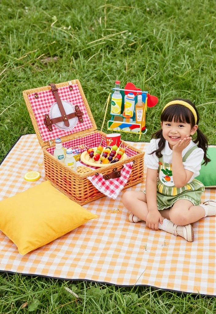 16 Lemonade Stand Photo Shoot Ideas With Cute Vibes - 8. Fun Picnic Style 1