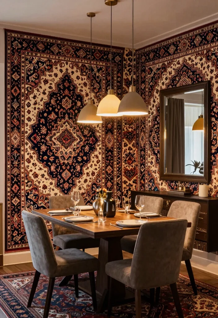 16 Persian Rug Wallpaper 2026 Trending Ideas With Luxe Vintage Vibes 62 16 Persian Rug Wallpaper 2026 Trending Ideas With Luxe Vintage Vibes - 12. Enhanced Lighting: Highlighting Wallpaper Details 1