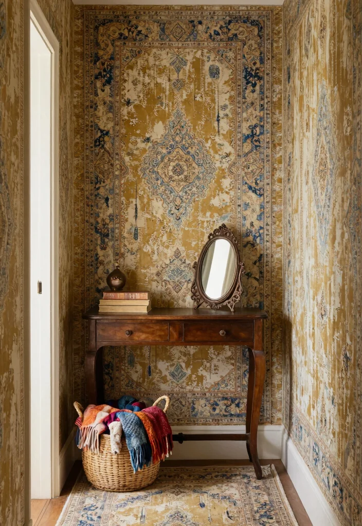 16 Persian Rug Wallpaper 2026 Trending Ideas With Luxe Vintage Vibes 3 16 Persian Rug Wallpaper 2026 Trending Ideas With Luxe Vintage Vibes - 3. Vintage Charm: Distressed and Worn Looks 1