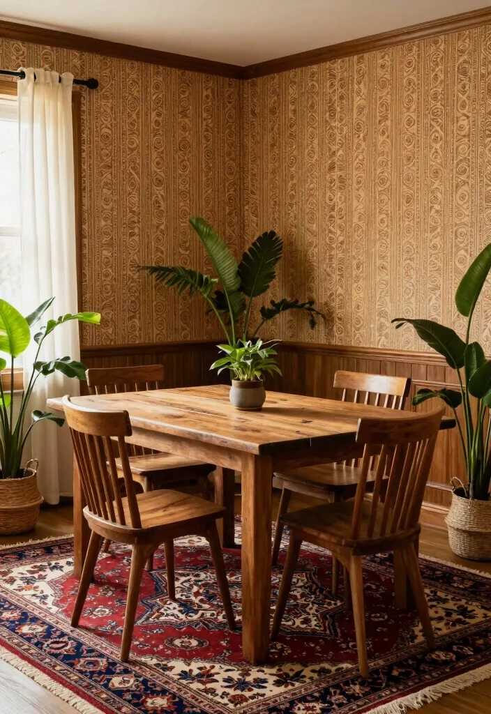 16 Persian Rug Wallpaper 2026 Trending Ideas With Luxe Vintage Vibes 59 16 Persian Rug Wallpaper 2026 Trending Ideas With Luxe Vintage Vibes - 9. Natural Elements: Combining with Wood 1