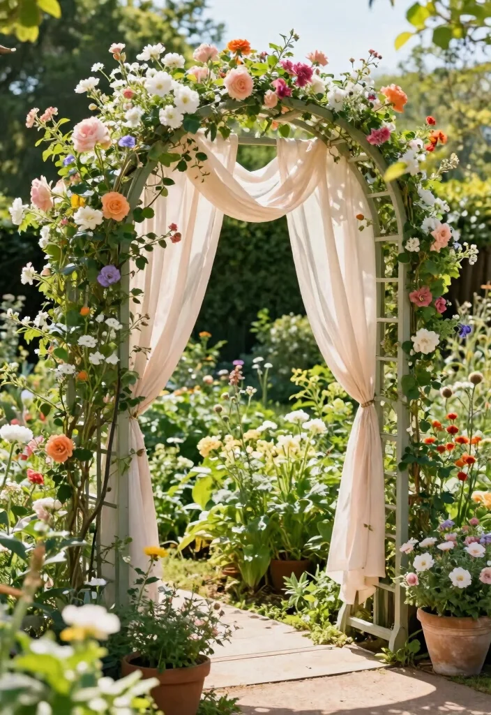 16 Photography Backdrop Stand Ideas for Stunning Shoots - 13. Garden Trellis Backdrops 1