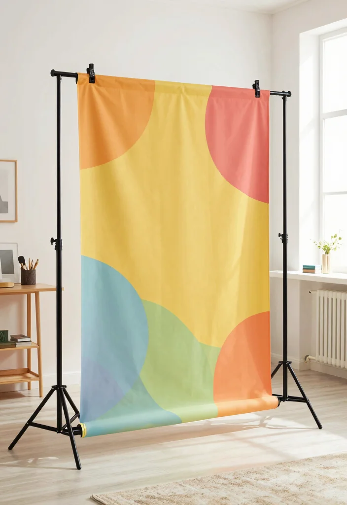 16 Photography Backdrop Stand Ideas for Stunning Shoots - 14. Collapsible Backdrop Stands 1