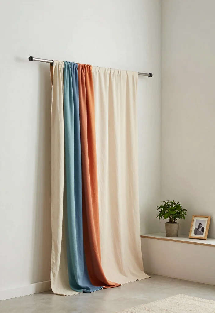 16 Photography Backdrop Stand Ideas for Stunning Shoots - 3. Tension Rod Magic 1