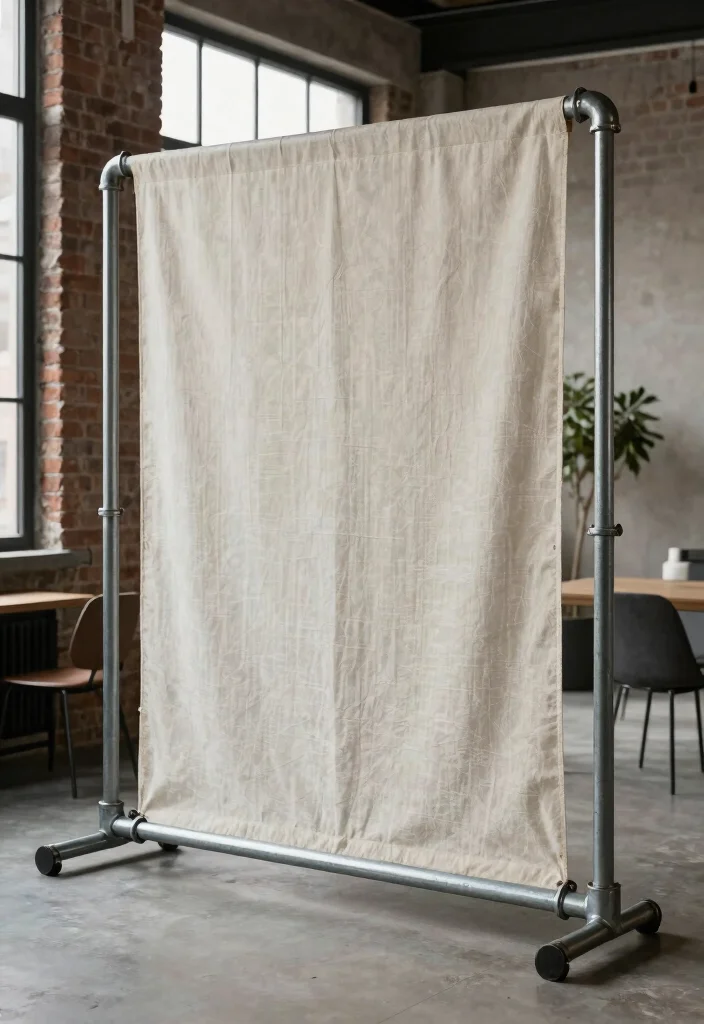 16 Photography Backdrop Stand Ideas for Stunning Shoots - 6. Industrial Pipe Stand 1