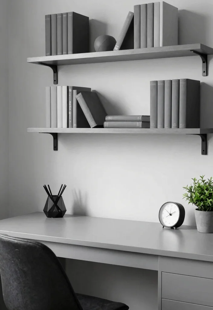 16 Teacher Desk Area Classroom Setup Ideas That Inspire - 1. Simple Monochrome Elegance 1