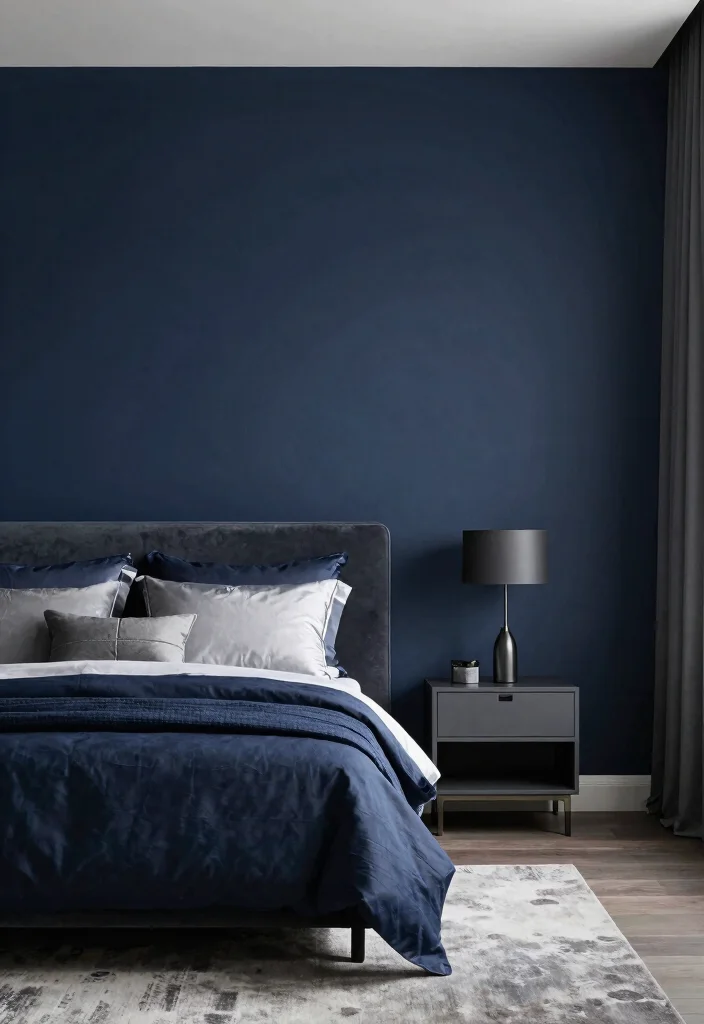 16 Wallpaper Bedroom Feature Wall 2026 Trending Ideas That Pop Beautifully - 6. Monochromatic Magic 1