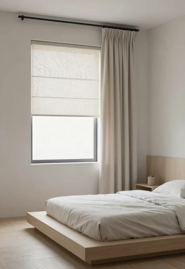 16 Zebra Blinds With Curtains Ideas That Feel Modern - 13. Minimalist Magic with Clean Lines 1