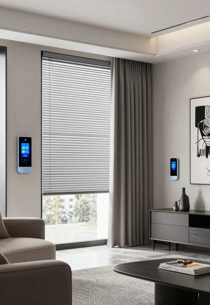 16 Zebra Blinds With Curtains Ideas That Feel Modern - 15. Integrating Smart Technology 1