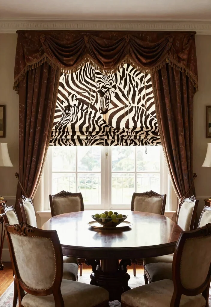 16 Zebra Blinds With Curtains Ideas That Feel Modern - 16. Timeless Classic Pairings 1