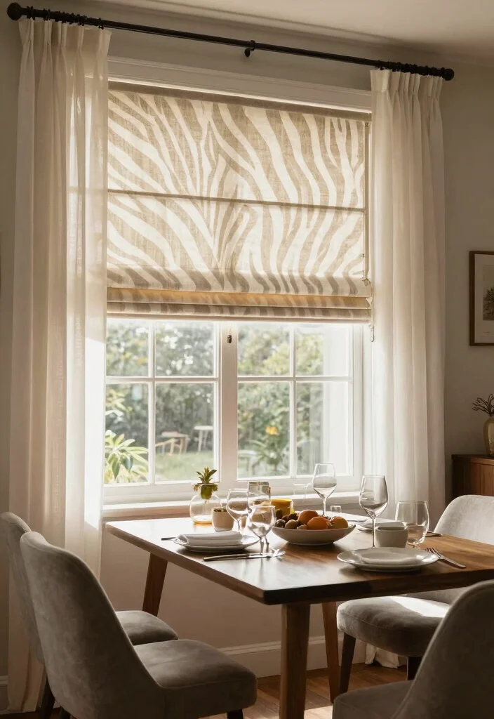 16 Zebra Blinds With Curtains Ideas That Feel Modern - 8. Soft Contrast with Light Filters 1