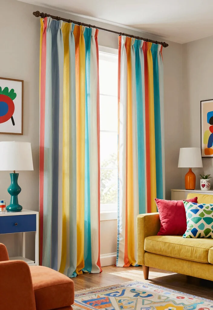 17 Living Room Curtains 2026 Trending Ideas That Transform Your Space 57 17 Living Room Curtains 2026 Trending Ideas That Transform Your Space - 17. Playful Patterns 1