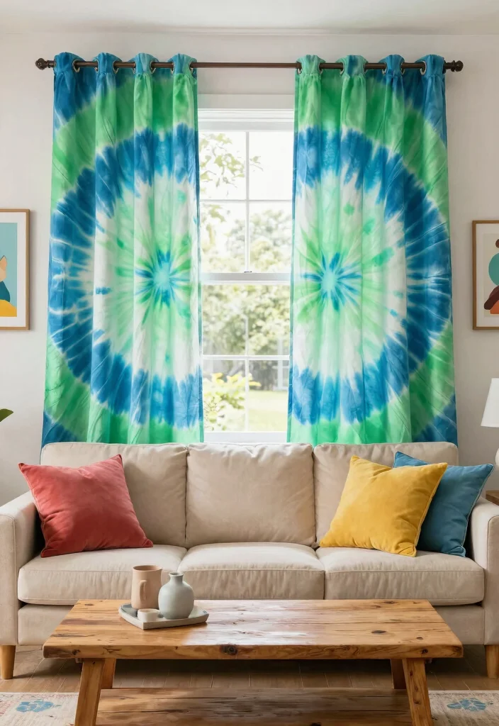 17 Living Room Curtains 2026 Trending Ideas That Transform Your Space 27 17 Living Room Curtains 2026 Trending Ideas That Transform Your Space - 7. Sustainable Tie-Dye 1