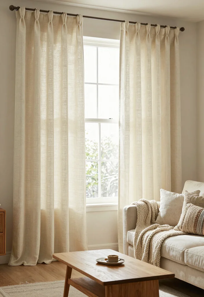 17 Living Room Curtains 2026 Trending Ideas That Transform Your Space 28 17 Living Room Curtains 2026 Trending Ideas That Transform Your Space - 8. Textured Weaves 1