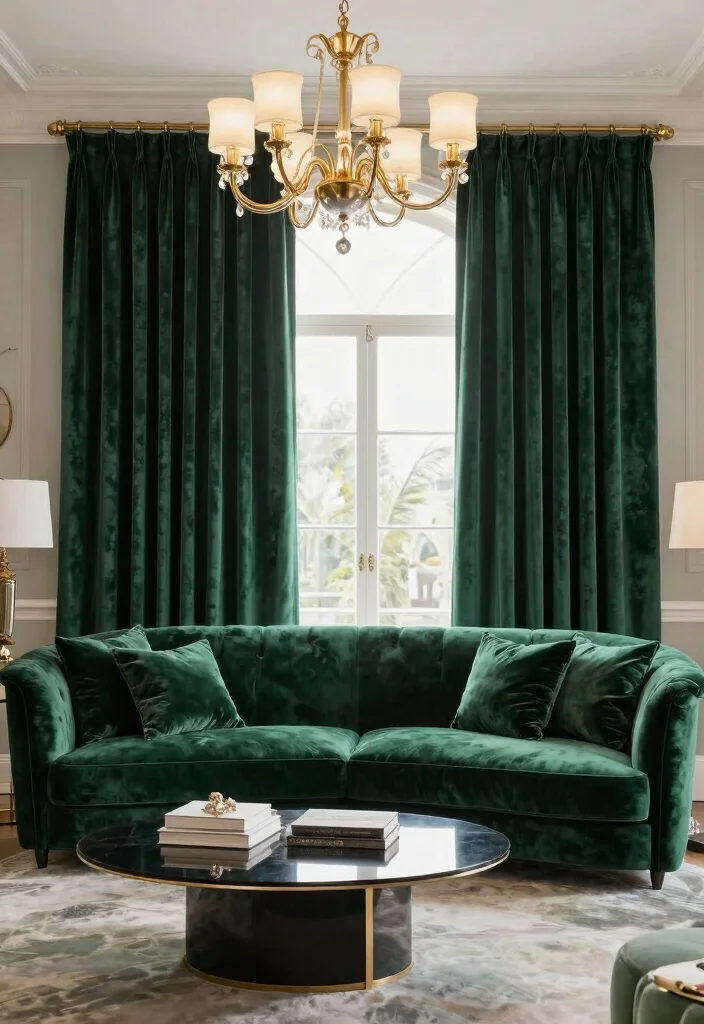 17 Lounge Curtains Ideas That Feel Soft & Stylish 26 17 Lounge Curtains Ideas That Feel Soft & Stylish - 6. Soft Velvet Drapes 1
