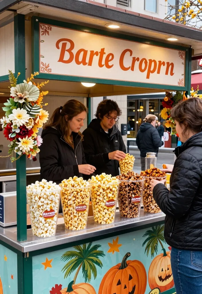 17 Popcorn Stand Ideas That Feel Fun & Festive - 17. Popcorn Stand for Every Season 1