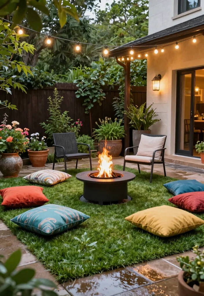 17 Wet Grass Rug Ideas With Fresh Natural Texture - 3. Outdoor Oasis with Durable Wet Grass Rugs 1